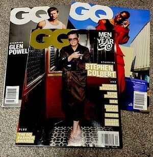 GQ Magazine Lot of 3 Fall Winter 2025 Glen Powell Mens Collector Mens Fashion